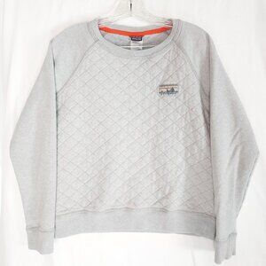 PATAGONIA‎ Women's Medium Reclaimed Cotton Crew Grey Orange